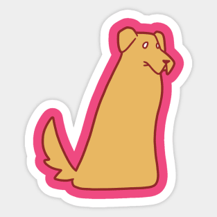 Golden Retriever Blob Sticker